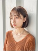 【シフォンワンレングスボブ】
