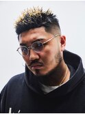 ミドルフェードメッシュ高円寺アップバングバーバーシェービング