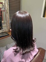 ムーン(moon)&nbsp;くびれヘア/アプリコットオレンジ/夏のヘアアレンジ/武蔵小杉