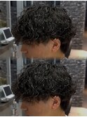 波巻きパーマ
