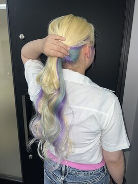 ギミックパシャ(GIMMICK pasha) 抜きっぱなし×水色×パープル