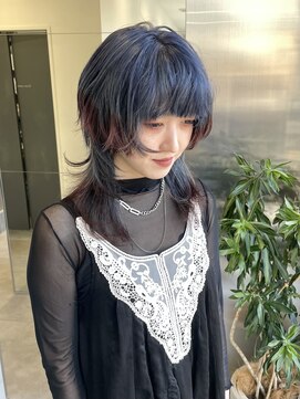 ゴウトゥデイシェアサロン 町田店(GO TODAY SHAiRE SALON) デザインカラーブルー♪