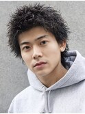 アクティブショートスパイキーフェザーパーマ