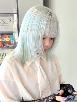 ヴィア 京都烏丸(Via) ブリーチ/ハイトーン/髪質改善/ペールブルー/ホワイトブルー