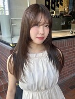 ノラ ヘアーサロン(NORA HAIR SALON)&nbsp;【池崎】やわらかい艶ロング×顔周りレイヤー