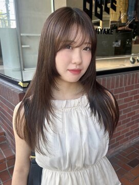 ノラ ヘアーサロン(NORA HAIR SALON) 【池崎】やわらかい艶ロング×顔周りレイヤー