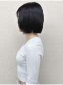 *姫カット小顔ボブマチルダボブ黒髪ボブ顎ラインボブモードボブ