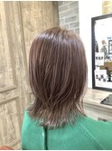 髪質改善カラー 白髪ぼかしハイライト くびれヘア
