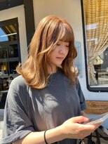 チャプター 問屋町(chapter)&nbsp;髪質改善トリートメントくびれミディアムミルクティーブラウン