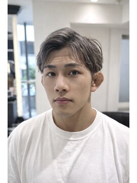 エアー 銀座タワー(AIR) ハイライトメッシュ刈り上げアクティブショートフェザーパーマ