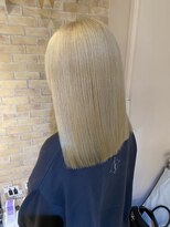ブレス ヘアー clara店(Bless HAIR)&nbsp;10代20代/抜きっぱなし/インスタ人気/ホワイトブロンド