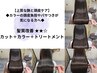 【上質な艶と頭皮ケア】カット+艶髪カラー+プレミアムトリートメント