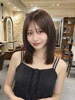 ミンクス 銀座店(MINX)&nbsp;シースルーバング×艶ストレートミディ