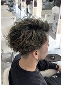 【Velis】ブリーチハイライトメンズショート
