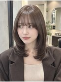 秋イメチェン/結べるミディアムレイヤー/顔まわり/20代30代/池袋