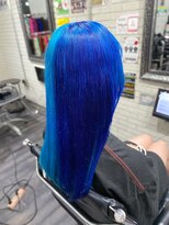 ミミック (mimic)&nbsp;【派手髪】purple&turquoise×blue＆sky blue【インナーカラー】