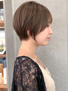 ロンド 表参道店(Lond) Lond表参道【伊杏】涼しげベージュ 美人ショート