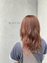 ブランシェ ヘアデザイン(BLANCHE hair design)&nbsp;オレンジカラー×ゆる巻き