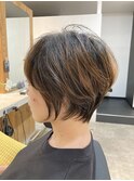 大人ショートボブヘアー