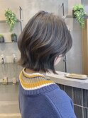 韓国風ショートボブインナーカラー髪質改善縮毛矯正前髪