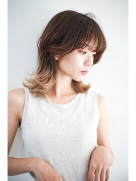 ベンジー 蔵前ii店(benji) おしゃれ女子ウルフ×バレイヤージュ　蔵前/浅草/浅草橋