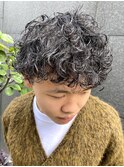 外国人プードルパーマ／波巻きパーマ／外国人ヘア