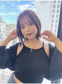 トリートメント ブリーチなしダブルカラー 前髪縮毛矯正 