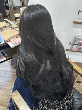 マインバイアフロートギンザ(MYNE by AFLOAT GINZA) ブリーチなし/グレージュ/暗髪/艶感/大人かわいい韓国ヘア