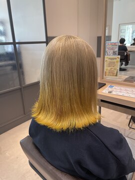 バサ 鷺ノ宮店(BASSA) 【スタイル】グラデーションカラー×イエロー