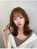レイヤーカット/くびれヘア/ブラウンカラー