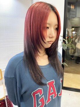 ヘアーアイスカルテット(HAIR ICI QUARTET) 大人美人艶カラーベージュ小顔カット透明感レイヤーロング
