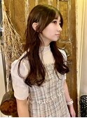 ロングヘア×ショコラブラウンカラー