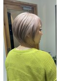 ハイライト レイヤー ショートヘア ボブ くびれレイヤー