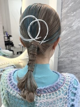 エス(Ess) 美髪/ワイドバング/ホワイトブロンド[髪質改善/ヘアセット/大宮]