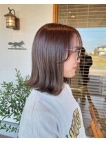 ハニー(Hunny) 切りっぱなしミルクティーベージュ　