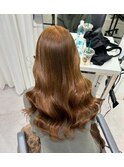 ハニーベージュ　ブラウンベージュ　ブリーチなしカラー　YUKI
