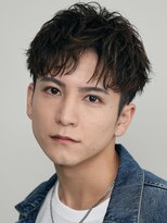 フィフス 原宿(fifth)&nbsp;原宿ニュアンスパーマメンズカットラウンドマッシュシャドウ30代