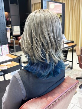 ハイトーンデザイン/シルバー/ブルー/特殊デザイン/推しカラー