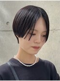 20代30代前髪なしショートハンサムショート丸みショートレイヤー