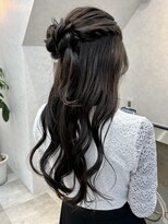 カロン トウキョウ 中野北口店(Kalon Tokyo)&nbsp;参列 結婚式 アレンジ ハーフアップ お団子