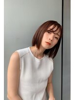 トイロ 横浜(Toiro)&nbsp;ワンレンボブ切りっぱなしボブシースルーバング