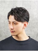 ツーブロック 毛流れ パーマ ニュアンス ナチュラル