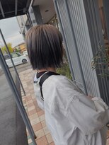 ヘアメイク アース 秋田仁井田店(HAIR & MAKE EARTH) デザインカラー タイトボブ