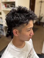 理容 うめむら ルーズショートパーマ/メンズパーマ/メンズカット/眉毛/理容
