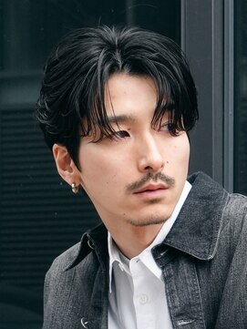 バイフィフス 原宿/表参道(by fifth) 緩め波巻きスパイラルパーマシャドウパーマメンズセンターパート
