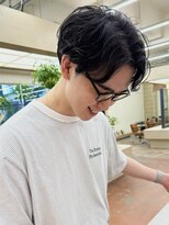 パークレーン アイス イヴェン(park lane ICI yeven)&nbsp;センターパート/ニュアンスパーマ/メンズカット/栄