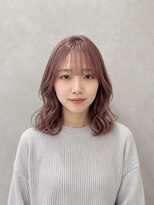 エニル 春日部店(enil)&nbsp;◎スモーキーピンクのミディアムウェーブ◎