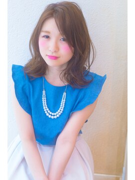 ラファンジュ ヘアー(Rohange hair) 【Rohange】大人可愛いエアリーミディ#フォギーベージュ