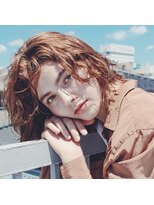 ヘア ヴィルゴ 吉祥寺(hair Virgo)&nbsp;【Virgo吉祥寺】くせ毛風無造作ボブ×アプリコットベージュ