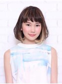 インナーカラーボブ
